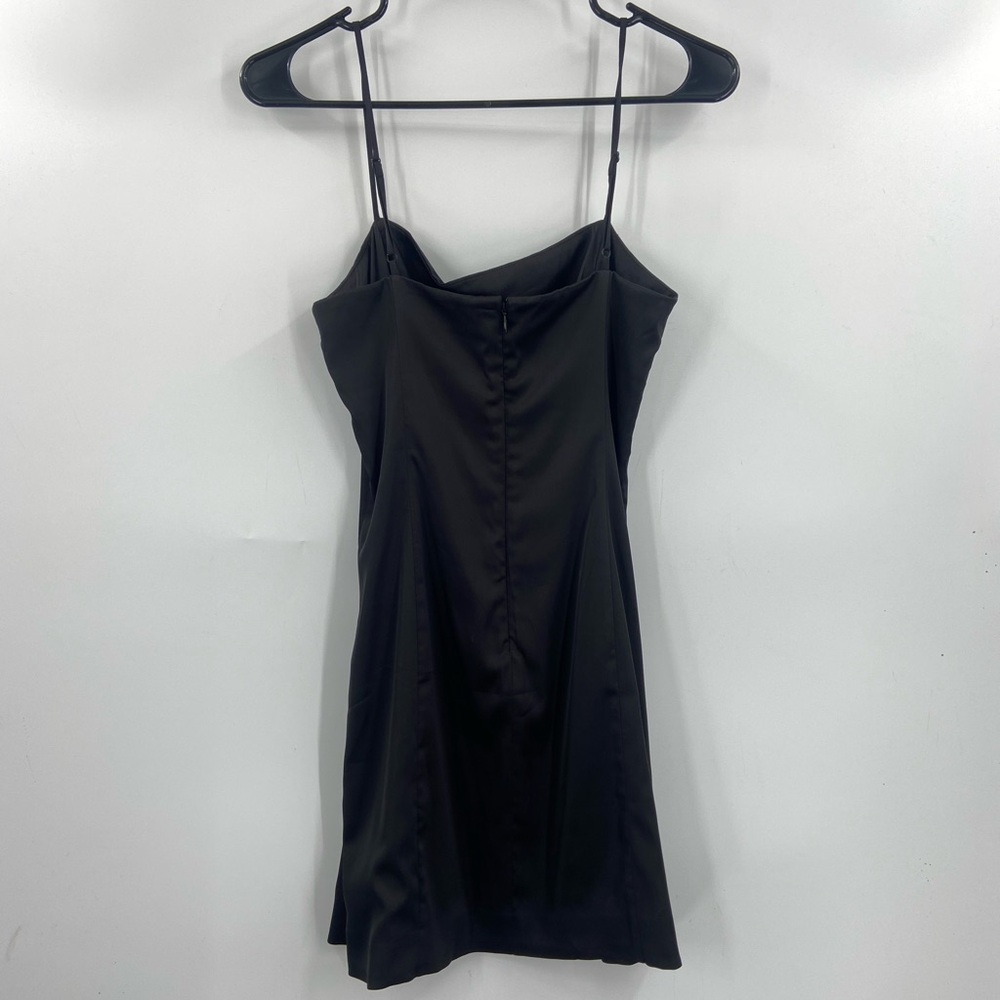 Aritzia Sunday Best ‘90s Shimmer Satin Mini Dress Black 8 - Picture 4 of 9